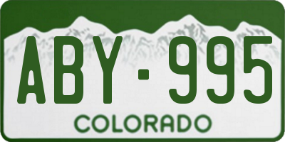 CO license plate ABY995