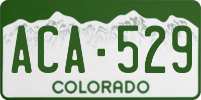 CO license plate ACA529