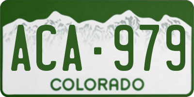 CO license plate ACA979