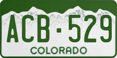 CO license plate ACB529