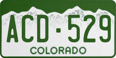 CO license plate ACD529
