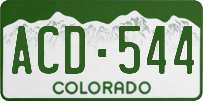 CO license plate ACD544