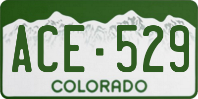 CO license plate ACE529