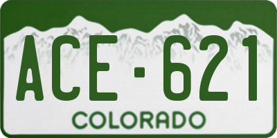 CO license plate ACE621