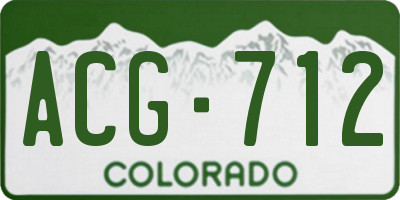 CO license plate ACG712