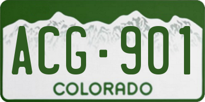 CO license plate ACG901
