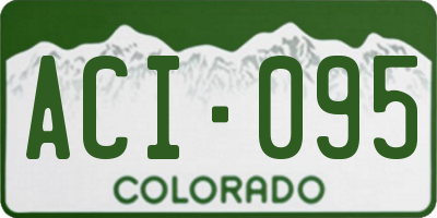 CO license plate ACI095