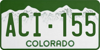 CO license plate ACI155