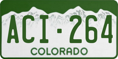 CO license plate ACI264