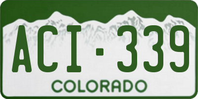 CO license plate ACI339