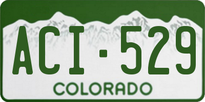 CO license plate ACI529