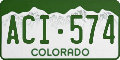 CO license plate ACI574
