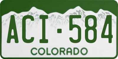 CO license plate ACI584