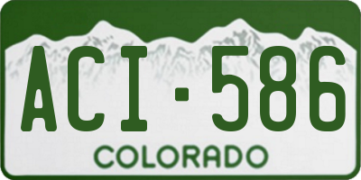 CO license plate ACI586