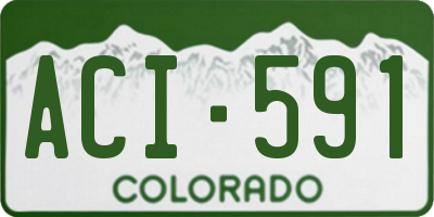 CO license plate ACI591