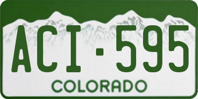CO license plate ACI595