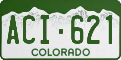 CO license plate ACI621