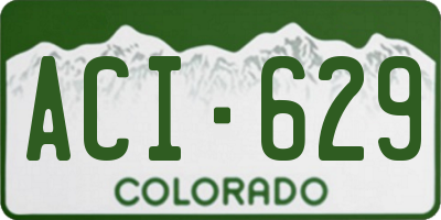 CO license plate ACI629