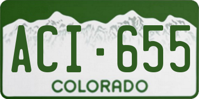 CO license plate ACI655