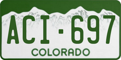 CO license plate ACI697