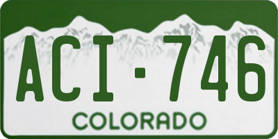CO license plate ACI746