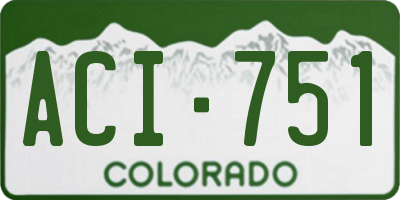 CO license plate ACI751
