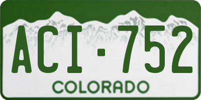 CO license plate ACI752