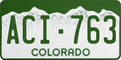 CO license plate ACI763