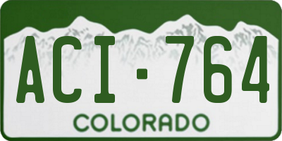 CO license plate ACI764