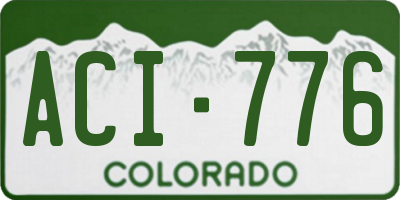 CO license plate ACI776