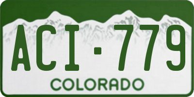 CO license plate ACI779
