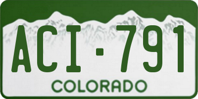 CO license plate ACI791