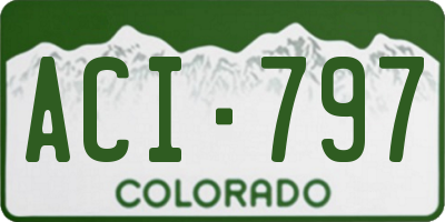 CO license plate ACI797