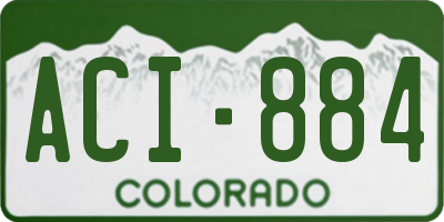 CO license plate ACI884