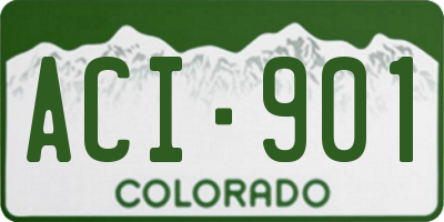CO license plate ACI901