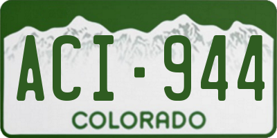 CO license plate ACI944