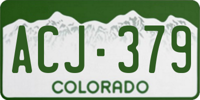 CO license plate ACJ379