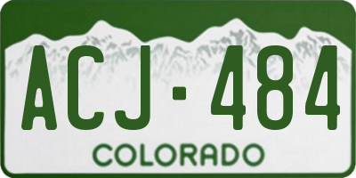 CO license plate ACJ484