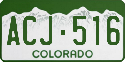 CO license plate ACJ516