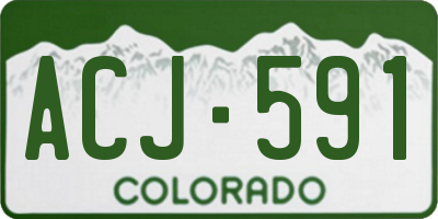 CO license plate ACJ591