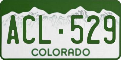 CO license plate ACL529
