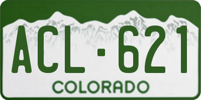 CO license plate ACL621