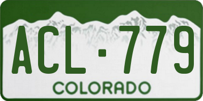 CO license plate ACL779