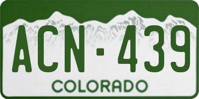 CO license plate ACN439