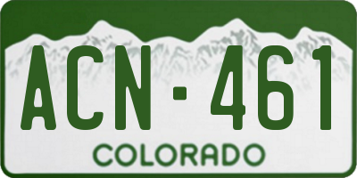 CO license plate ACN461