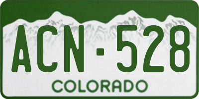 CO license plate ACN528