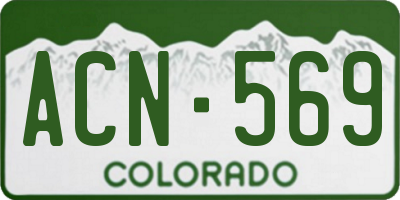 CO license plate ACN569