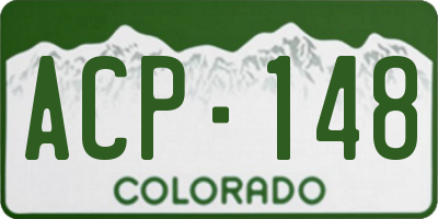 CO license plate ACP148
