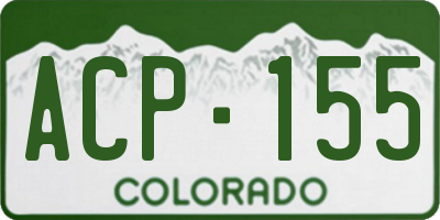 CO license plate ACP155