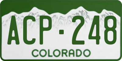 CO license plate ACP248